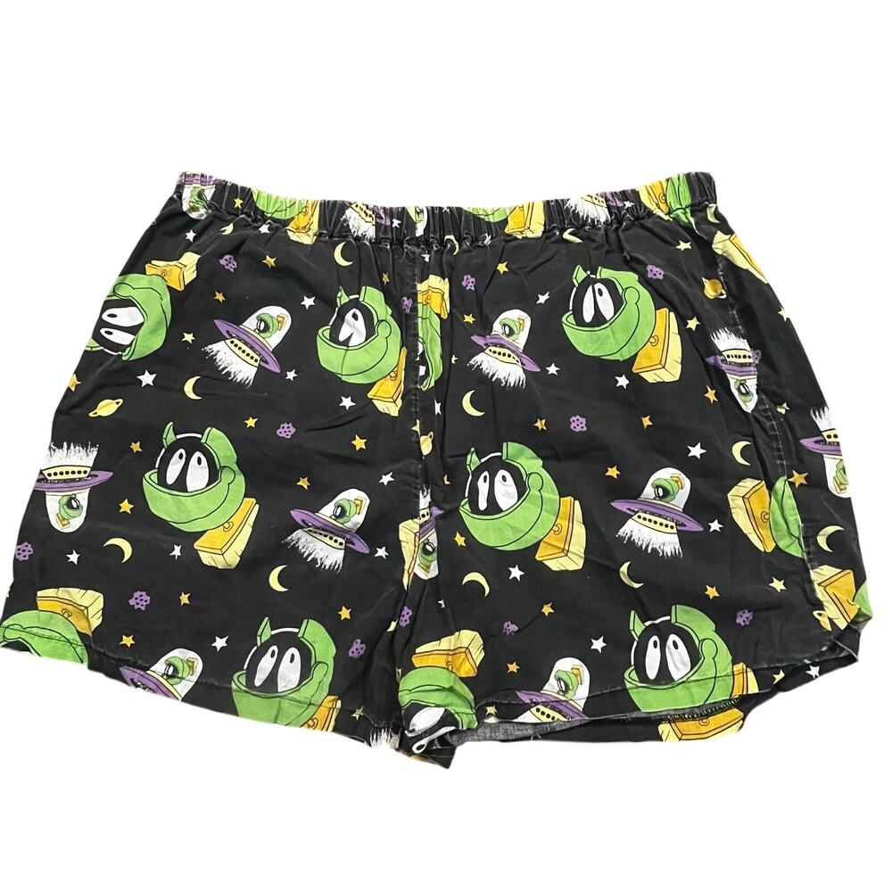 Vintage Marvin The Martian Summer Shorts Mens M / L‎ 36x6 Looney Tunes Space AOP